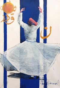 Abdul Hameed, 12 x 18 inch, Acrylic on Canvas, Figurative Painting, AC-ADHD-041